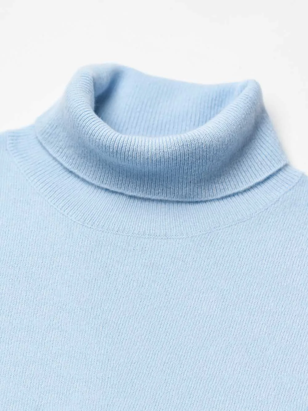 100% Mongolian Cashmere Polo Neck Sweater