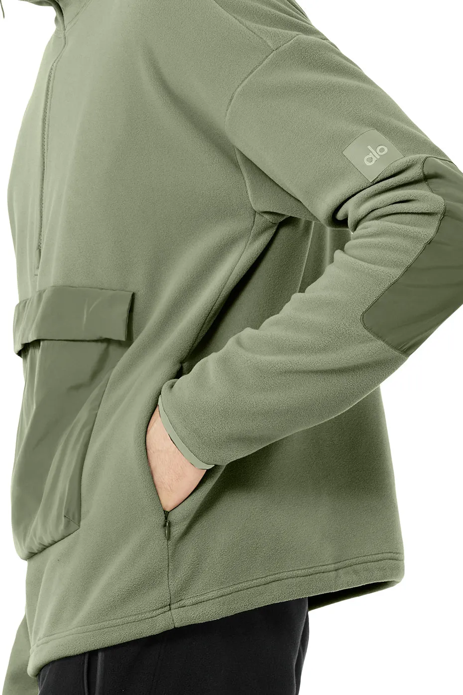 1/2 Zip Mammoth Polar Pullover - Eucalyptus