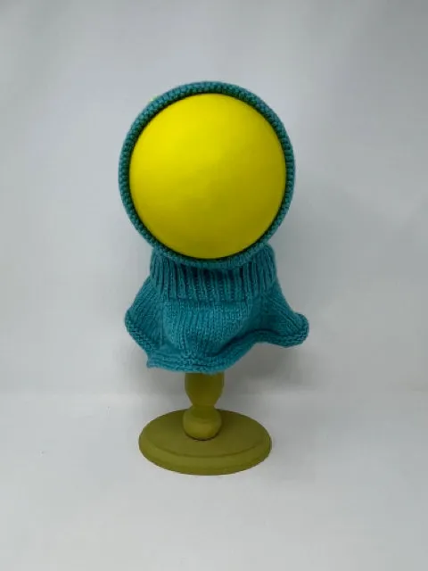 6-9 M Lime Acrylic Baby Balaclava Hat