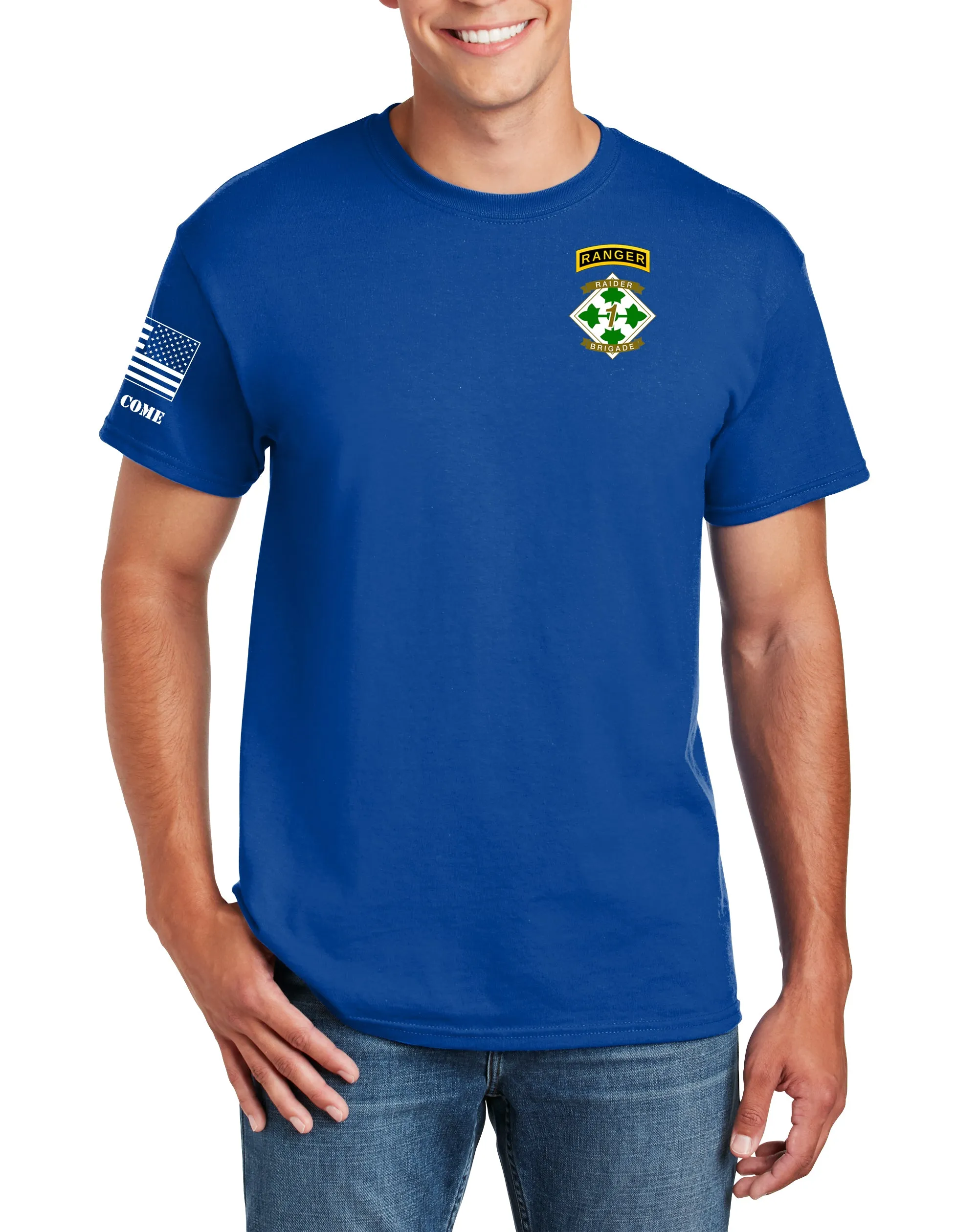 ACFT (Must score 570 or Higher) 50-50 Blend Unisex PT Short Sleeve Shirt. Approved for PT