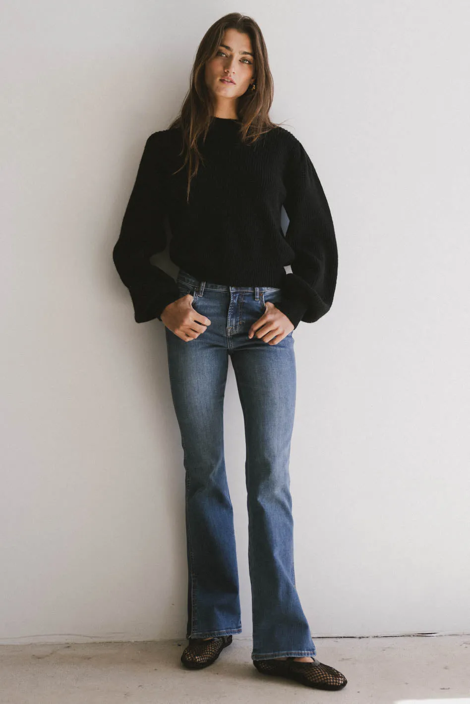 Amber Knit Sweater in Black - FINAL SALE