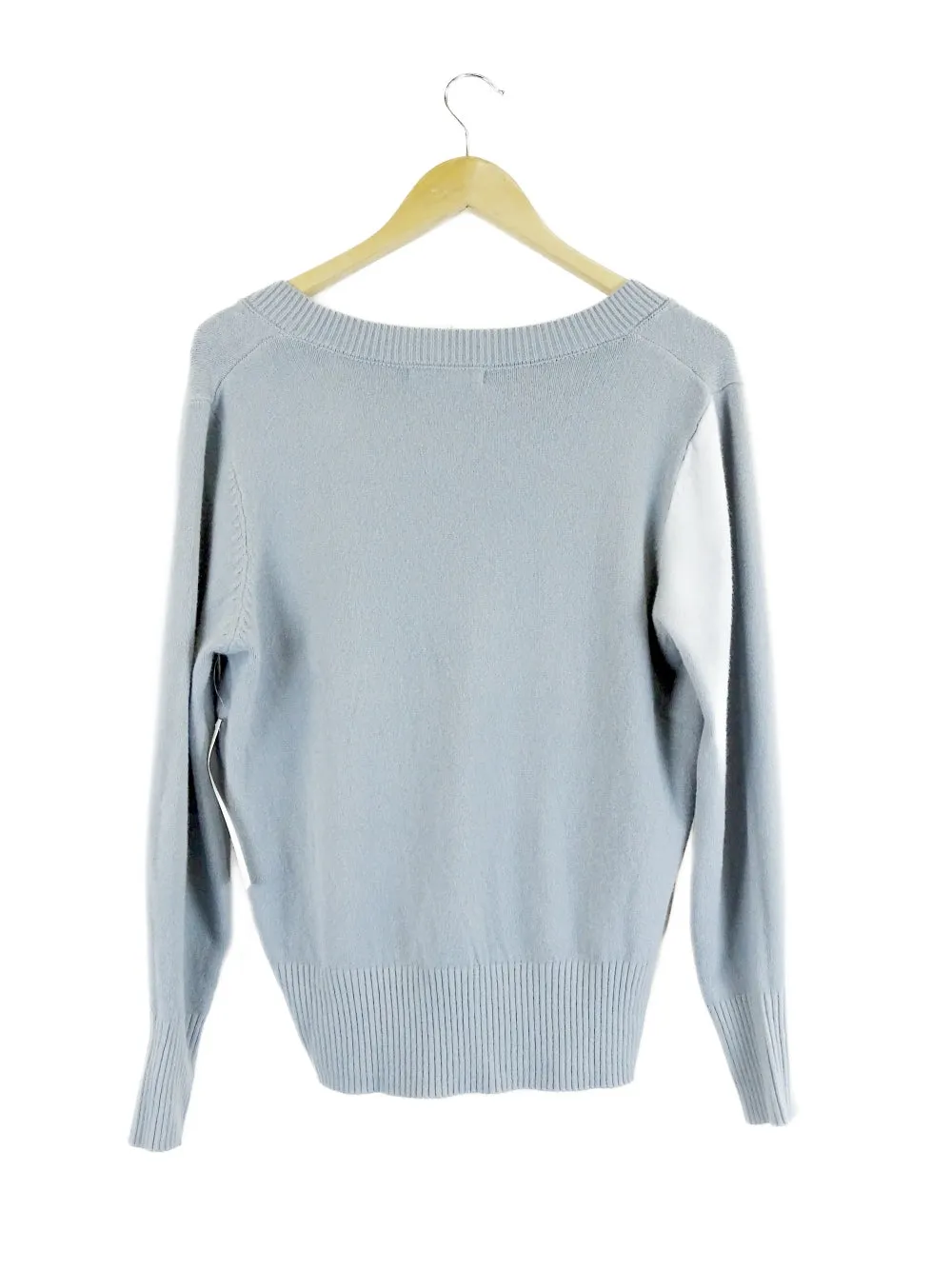 Amelius 'Curzon' Blue V Neck Jumper S | BNWT