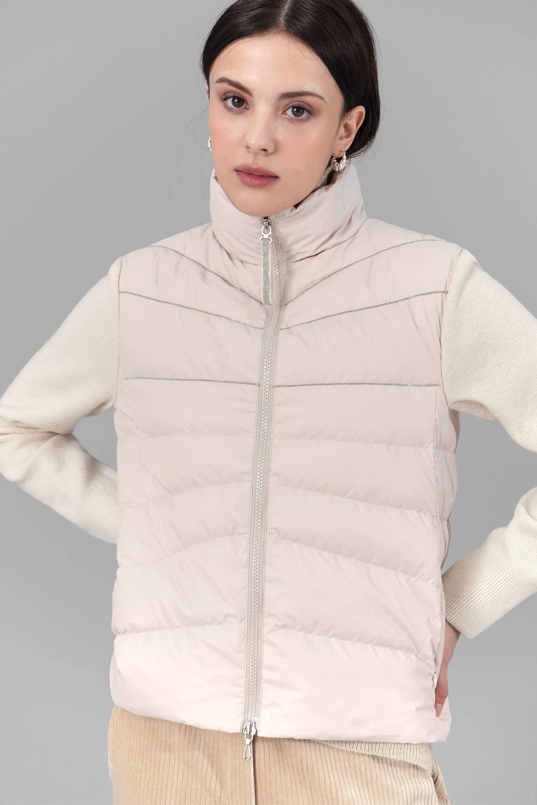 Anais Knit Padded Jacket