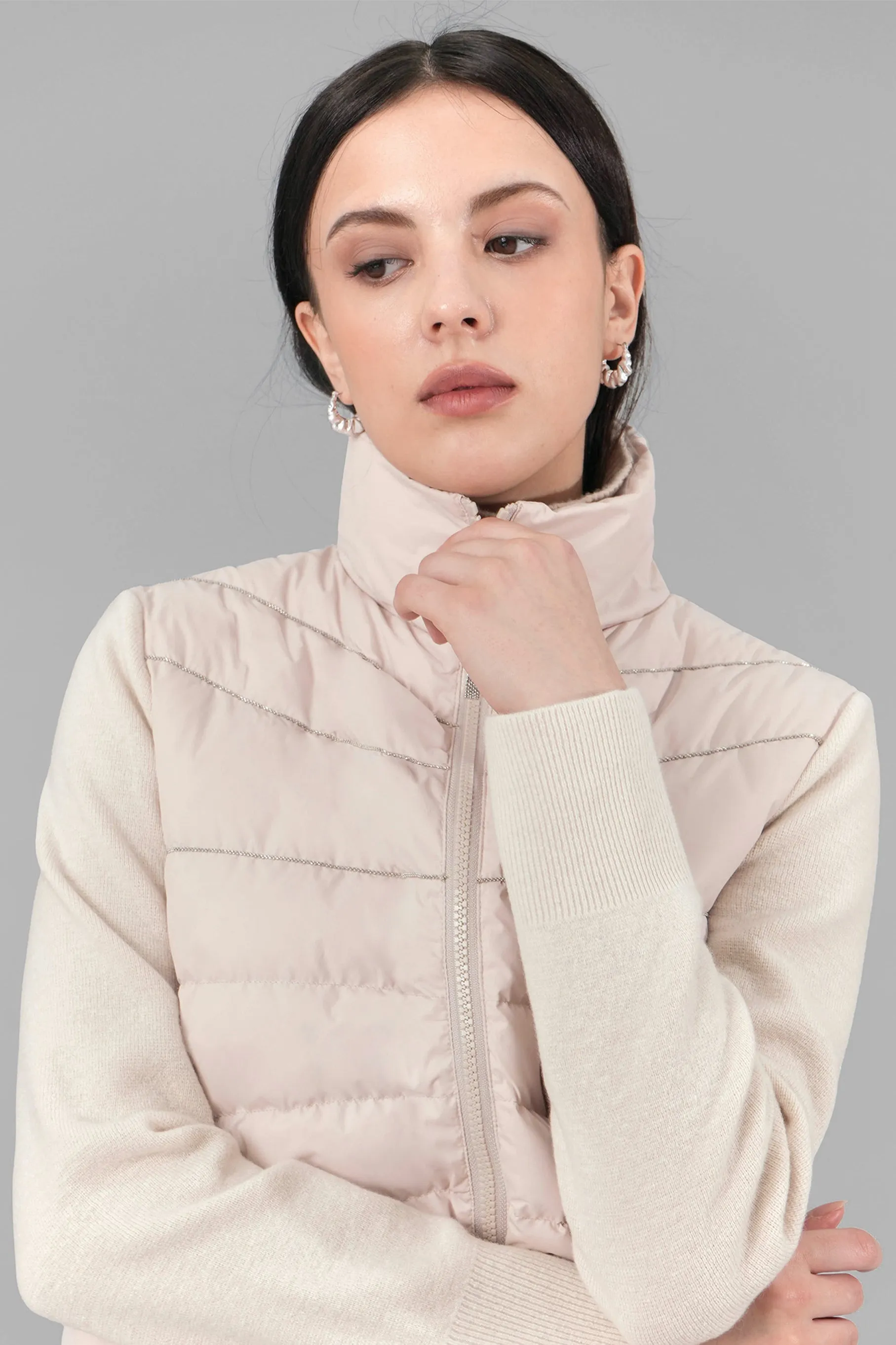 Anais Knit Padded Jacket