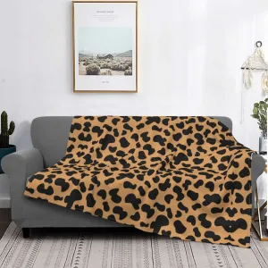 Animal Skin Texture Ultra-Soft Leopard Print Blankets