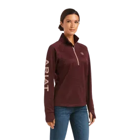 Ariat Women's Windsor Wine Tek Half Zip Sweatshirt