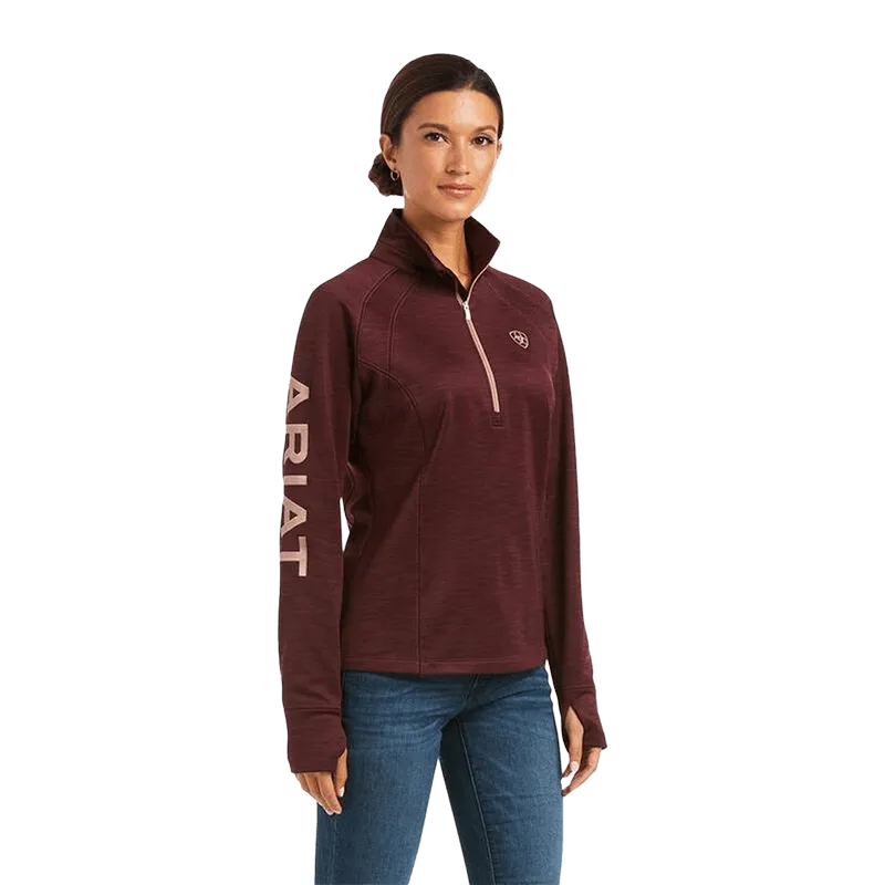 Ariat Women's Windsor Wine Tek Half Zip Sweatshirt