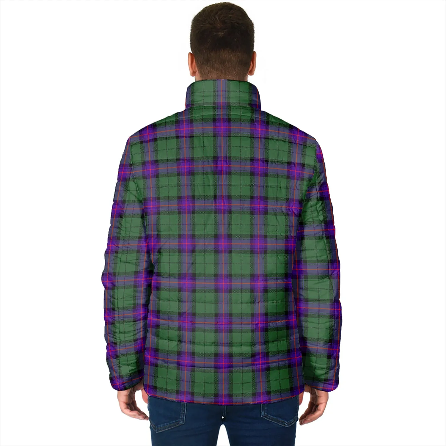 Armstrong Modern Tartan Padded Jacket with Family Crest