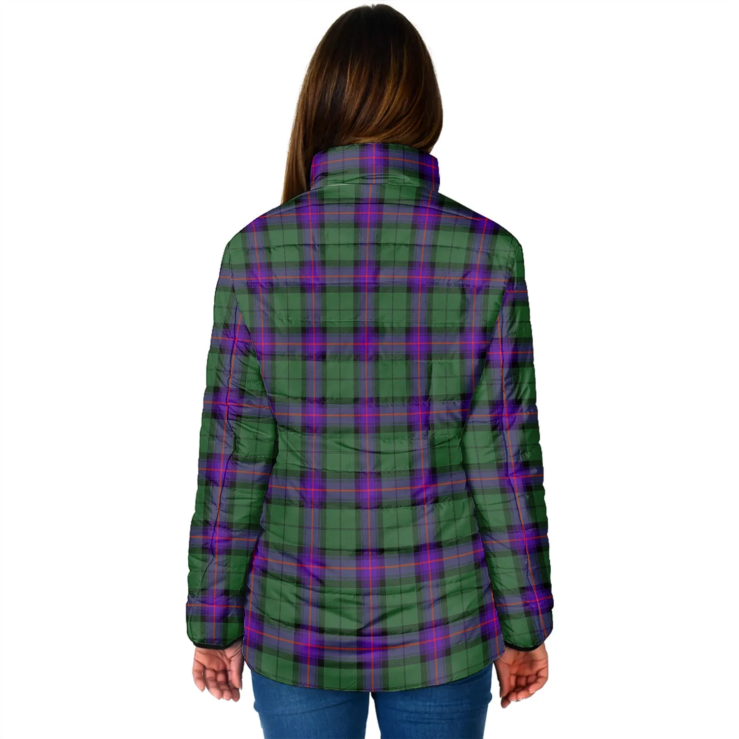 Armstrong Modern Tartan Padded Jacket with Family Crest