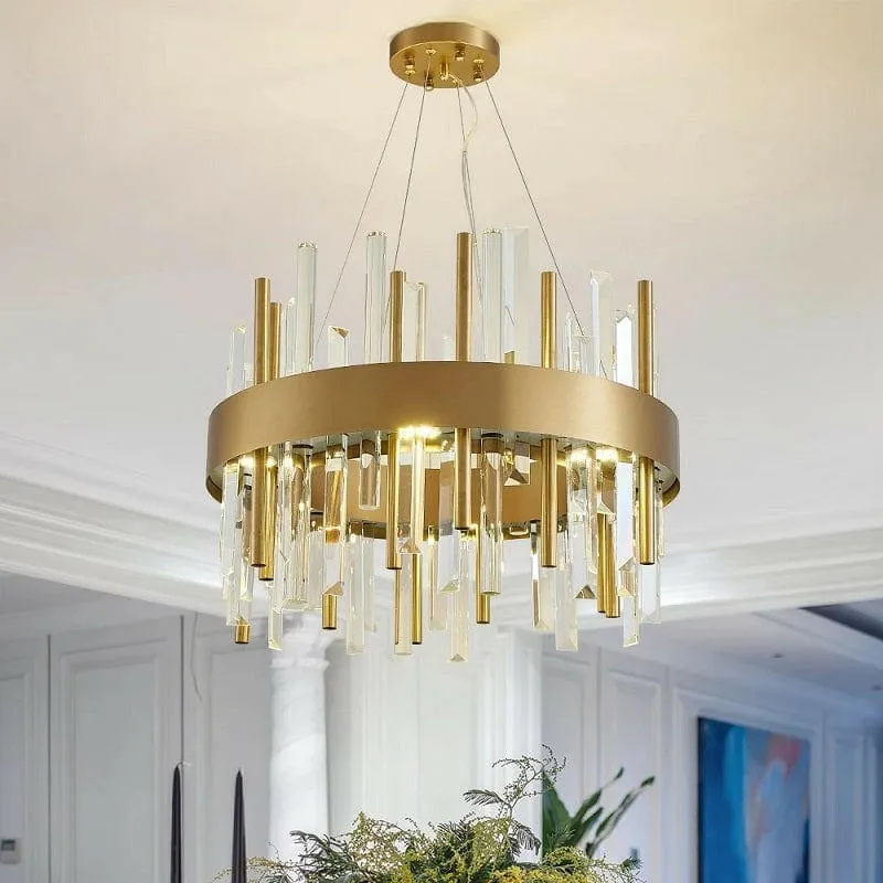 Arrow - Modern Round Crystal Chandelier