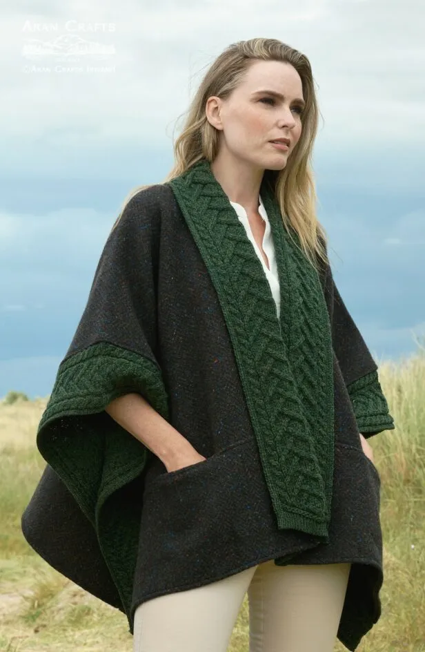 Ashbourne Tweed Cape Poncho