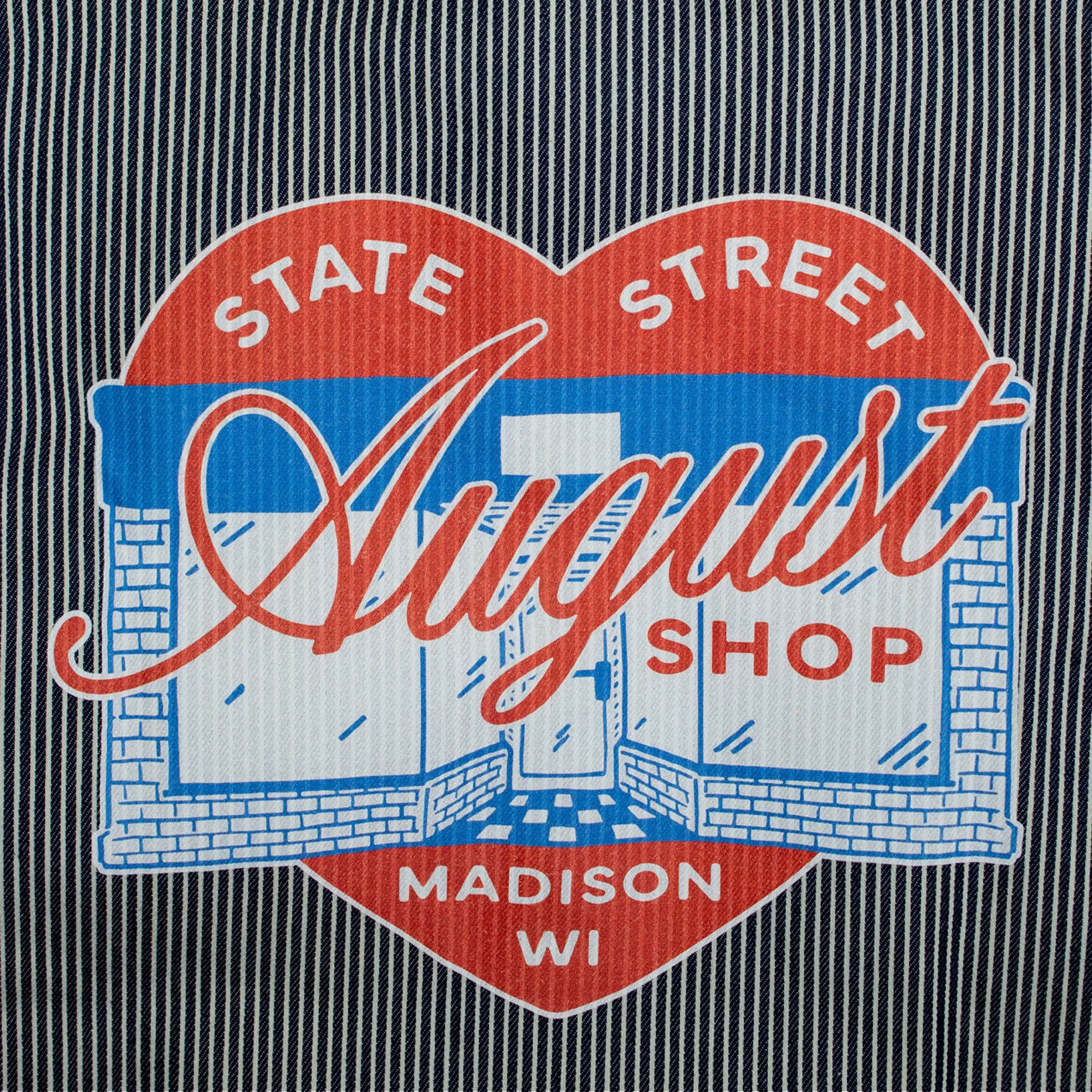 August "Cares" Shop Jacket (Hickory Stripe)