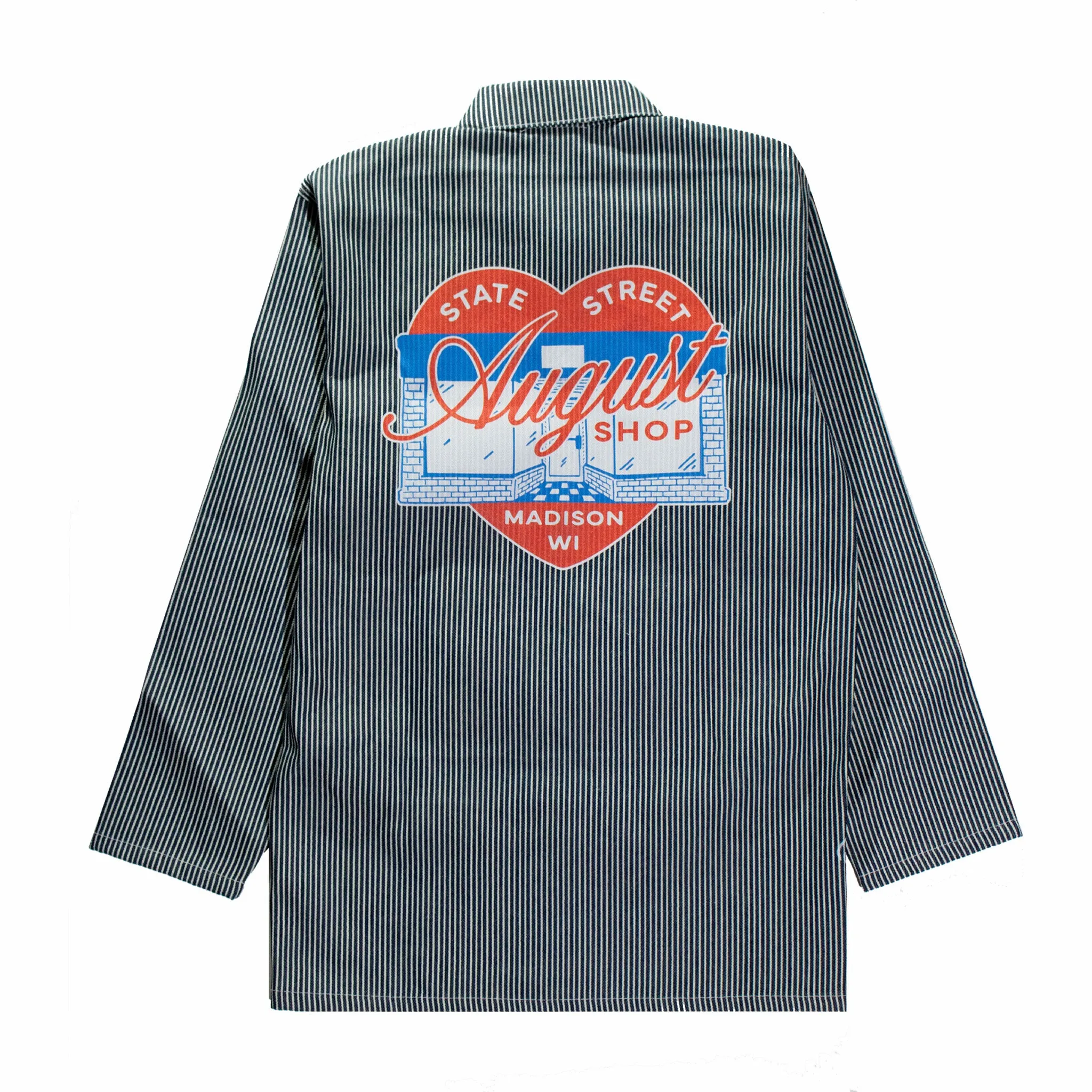 August "Cares" Shop Jacket (Hickory Stripe)