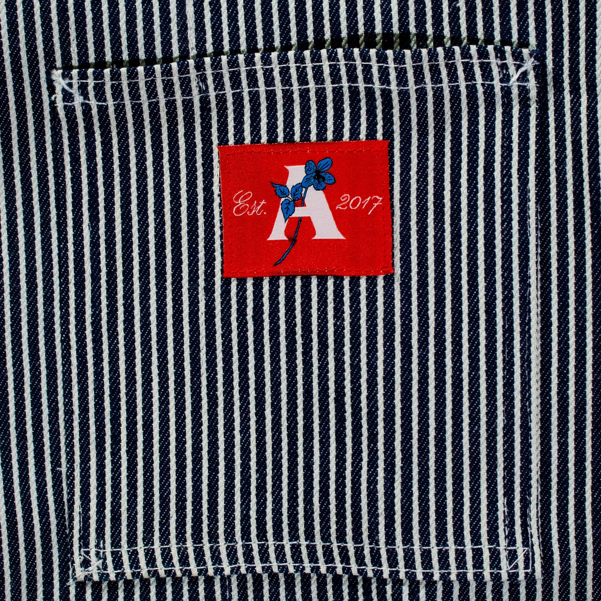 August "Cares" Shop Jacket (Hickory Stripe)