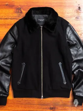 Aviator Jacket in Double Black