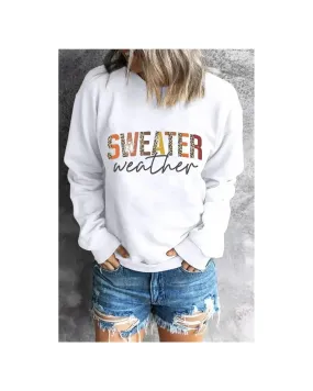 Azura Exchange Sweater Weather Monogram Sweatshirt - S