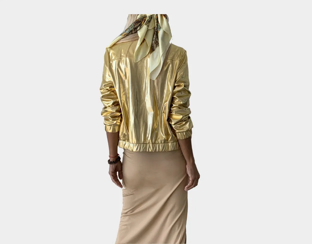 B. Gold Metallic Jacket - The St. Tropez