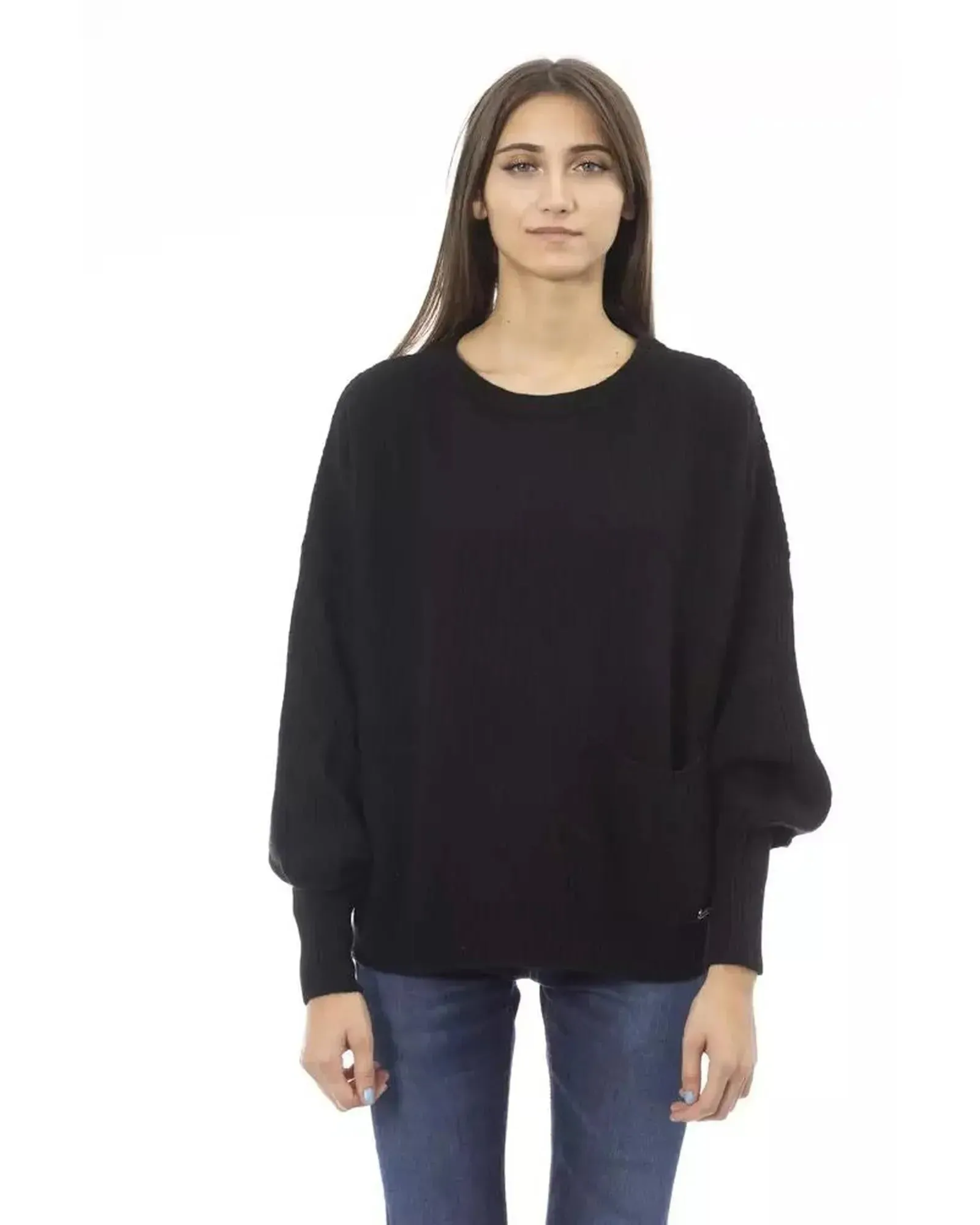 Baldinini Trend Women's Black Wool Sweater - M