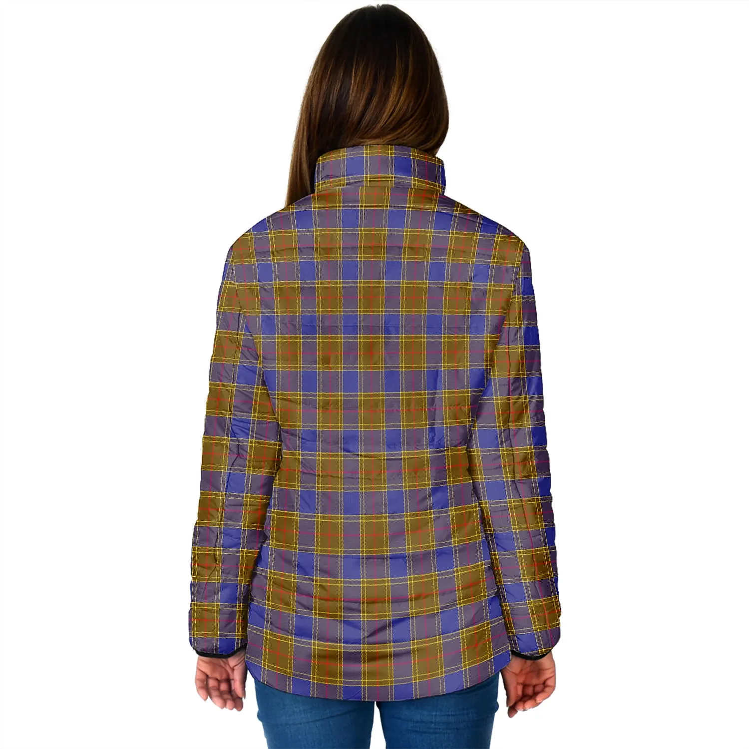 Balfour Tartan Padded Jacket with Family Crest