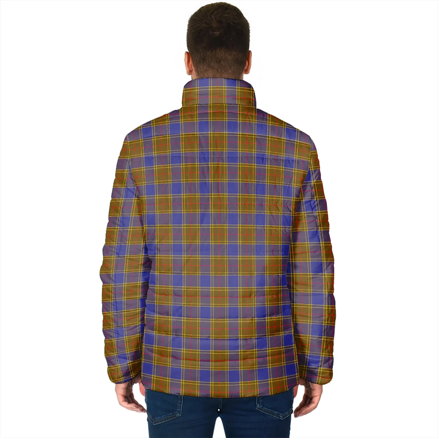 Balfour Tartan Padded Jacket with Family Crest