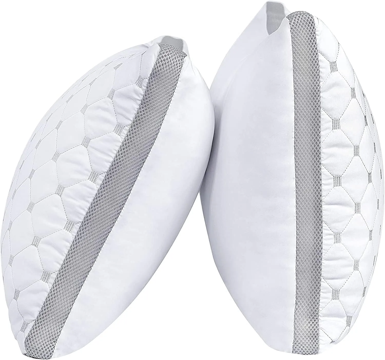 Bamboo Cooling Bed Pillows, Down Alternative, Twin Pack