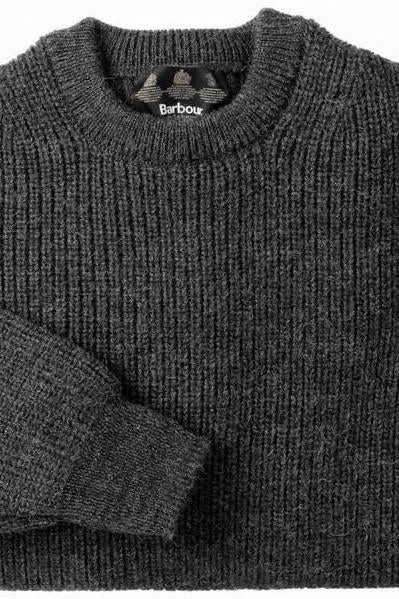 Barbour Sweater-Tyne Crew Neck - Chunky Wool- Derby Tweed -MKN0789KH71