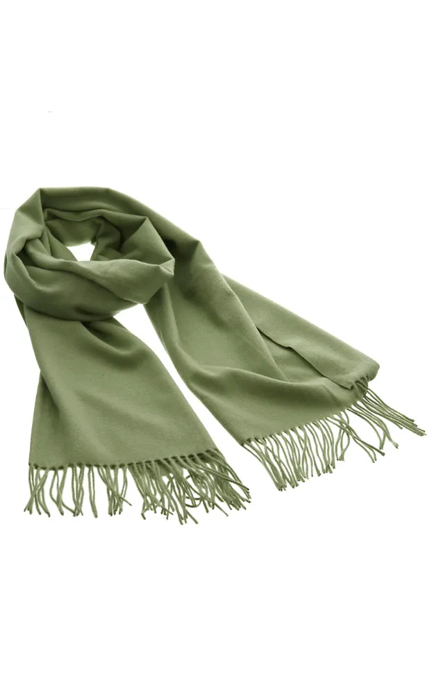 BASC2044 Solid Super Soft Cashmere Blended Oblong Scarf