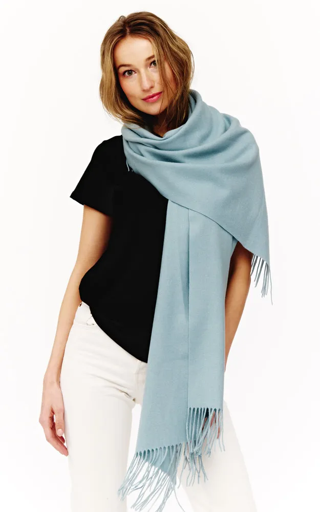 BASC2044 Solid Super Soft Cashmere Blended Oblong Scarf