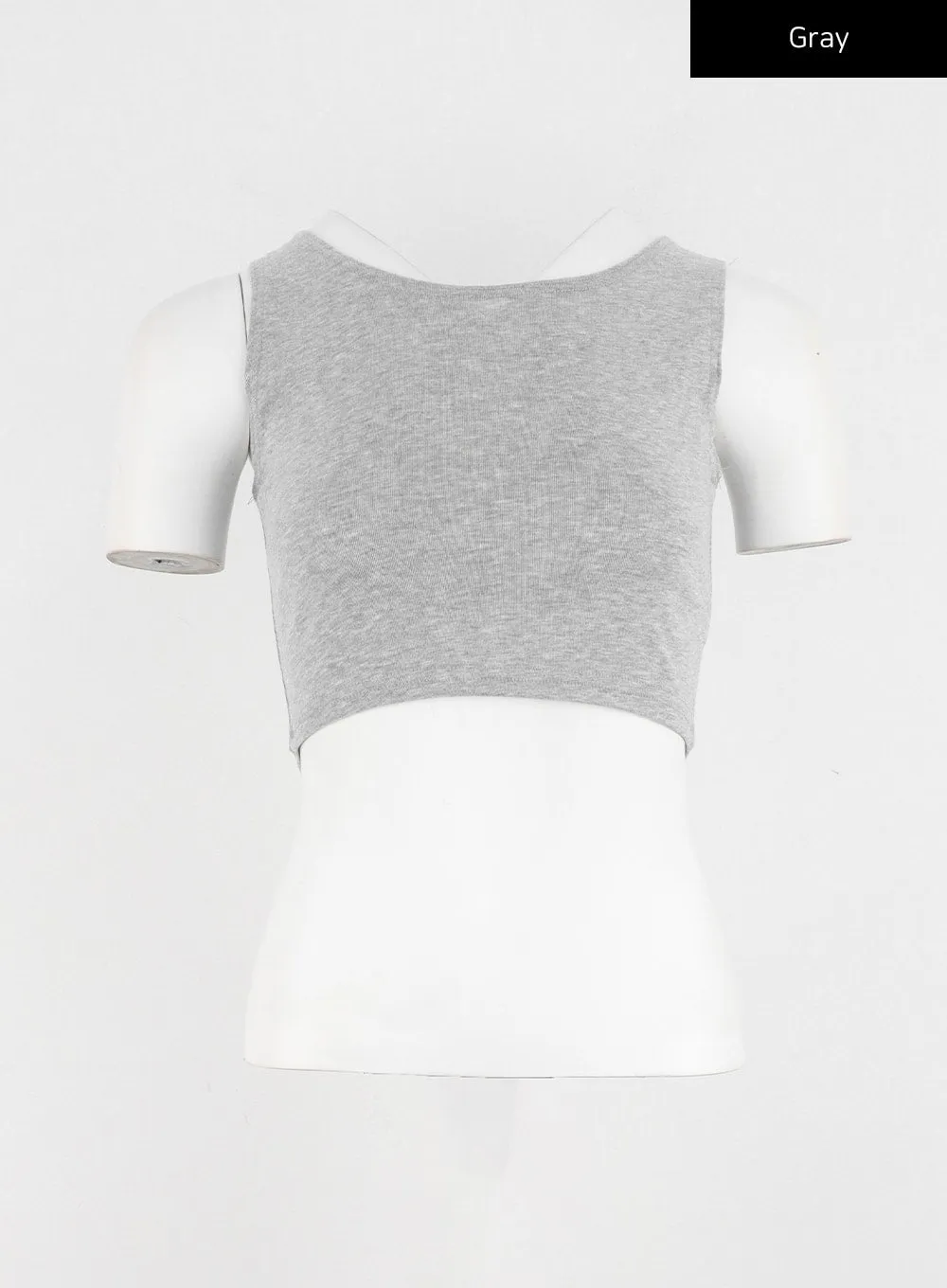 Basic Sleeveless Crop Top IO326