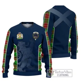 Baxter Modern Tartan Ugly Sweater with Family Crest and Lion Rampant Vibes Sport Style