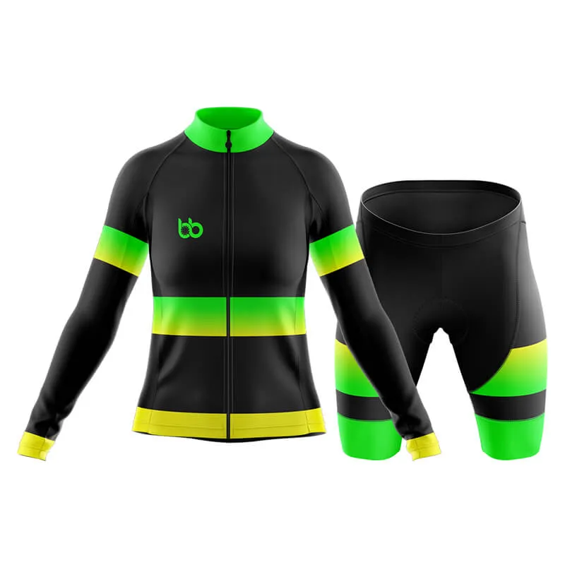 BB Gradient Club Cycling Kit (Green-Yellow)