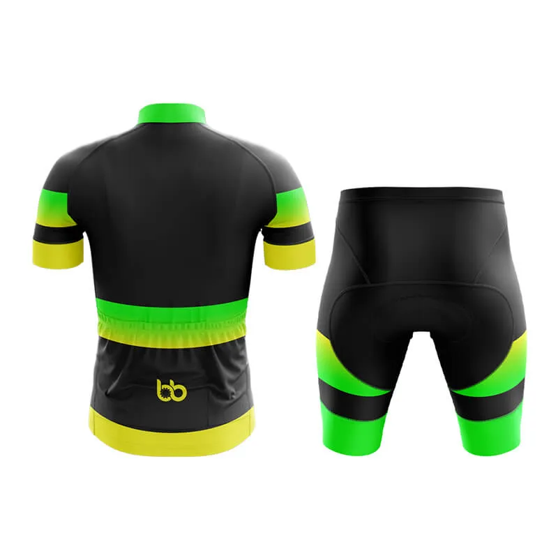 BB Gradient Club Cycling Kit (Green-Yellow)