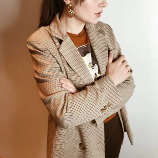 Beauty Voice Plaid Blazer