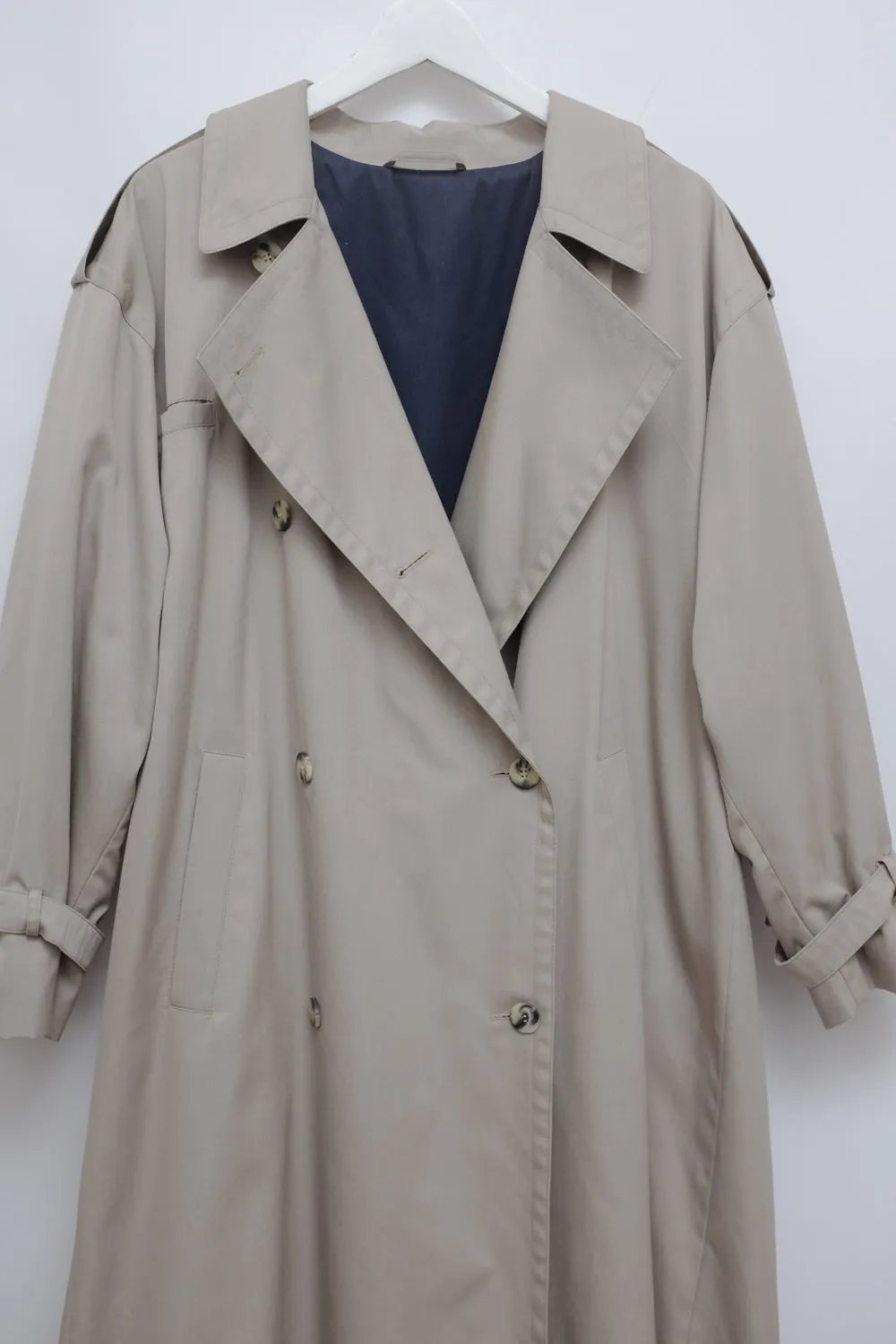 BEIGE CLASSY VINTAGE TRENCH COAT