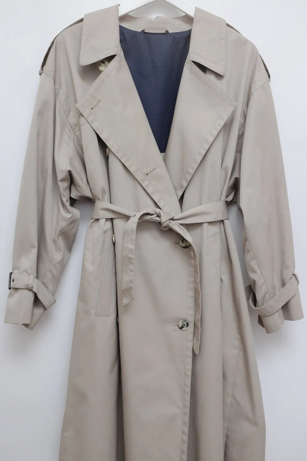 BEIGE CLASSY VINTAGE TRENCH COAT