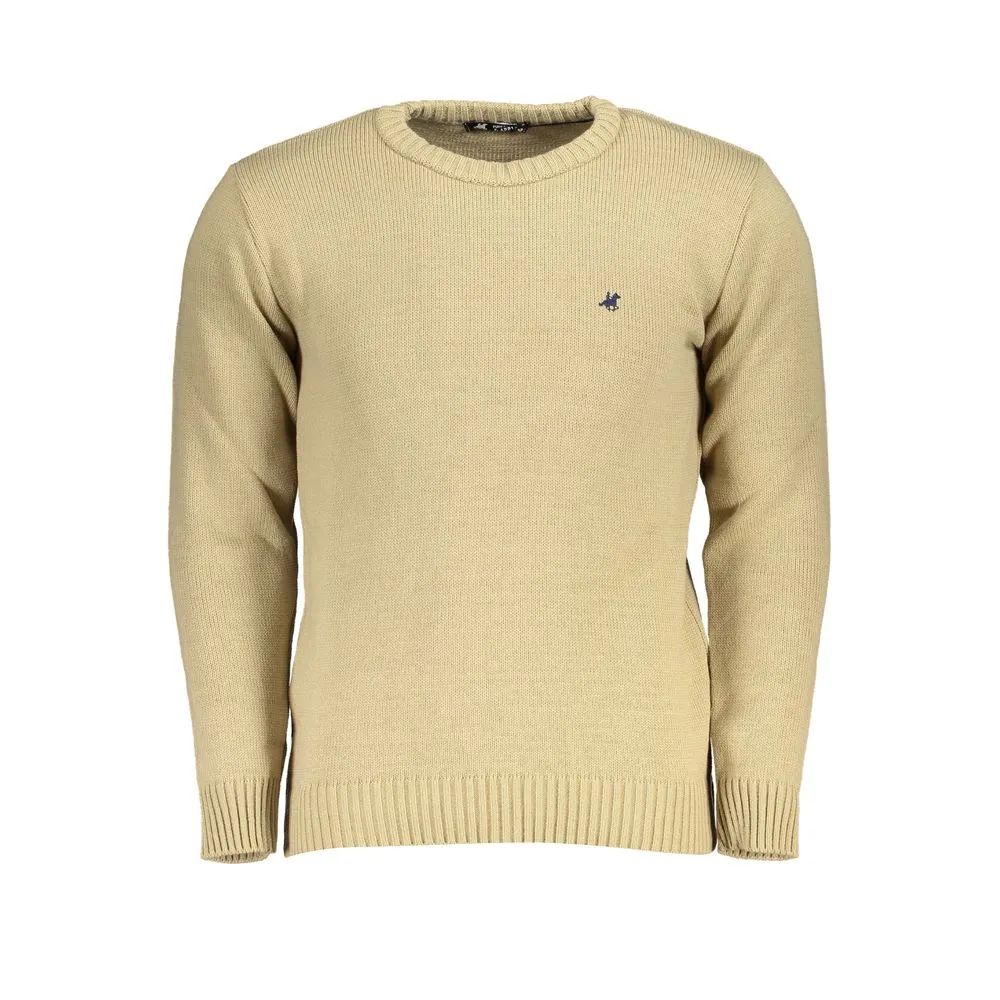 Beige Fabric Sweater