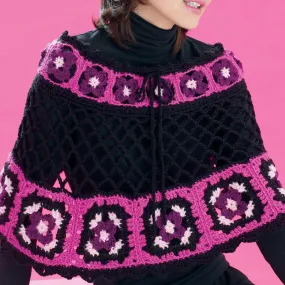 Bernat Crochet Flower Power Granny Poncho