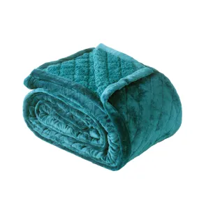 Bianca MANSFIELD ULTRA SOFT VELVET BLANKET 480GSM TEAL