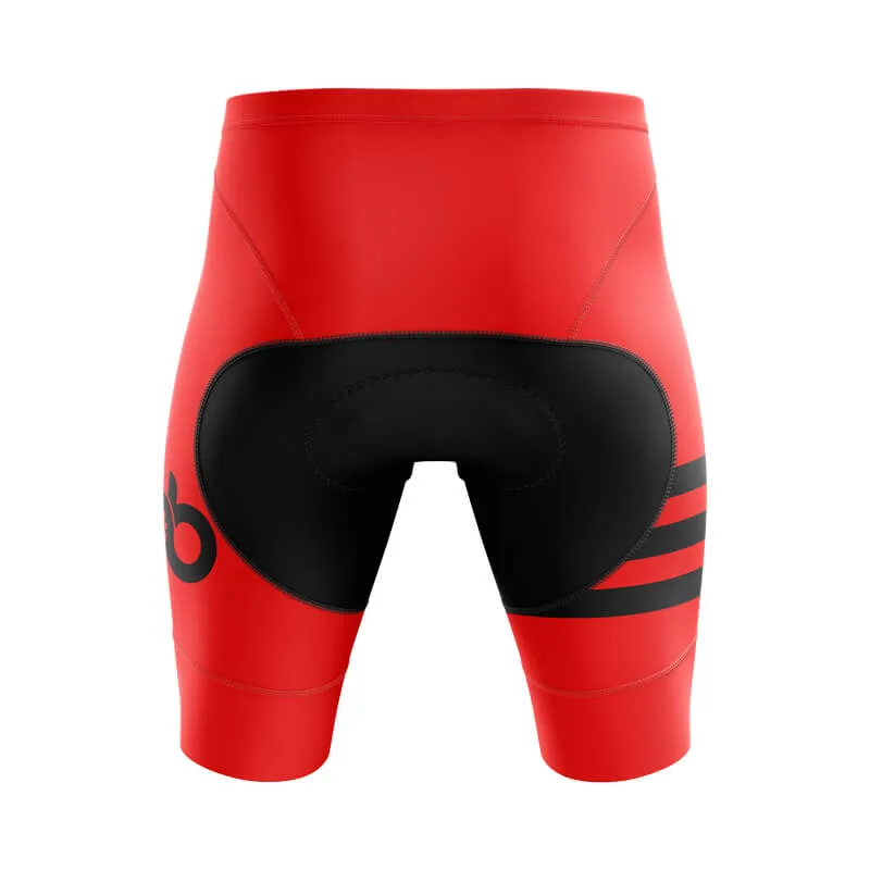 Bicycle Booth Stripes (Red) Shorts & Pants