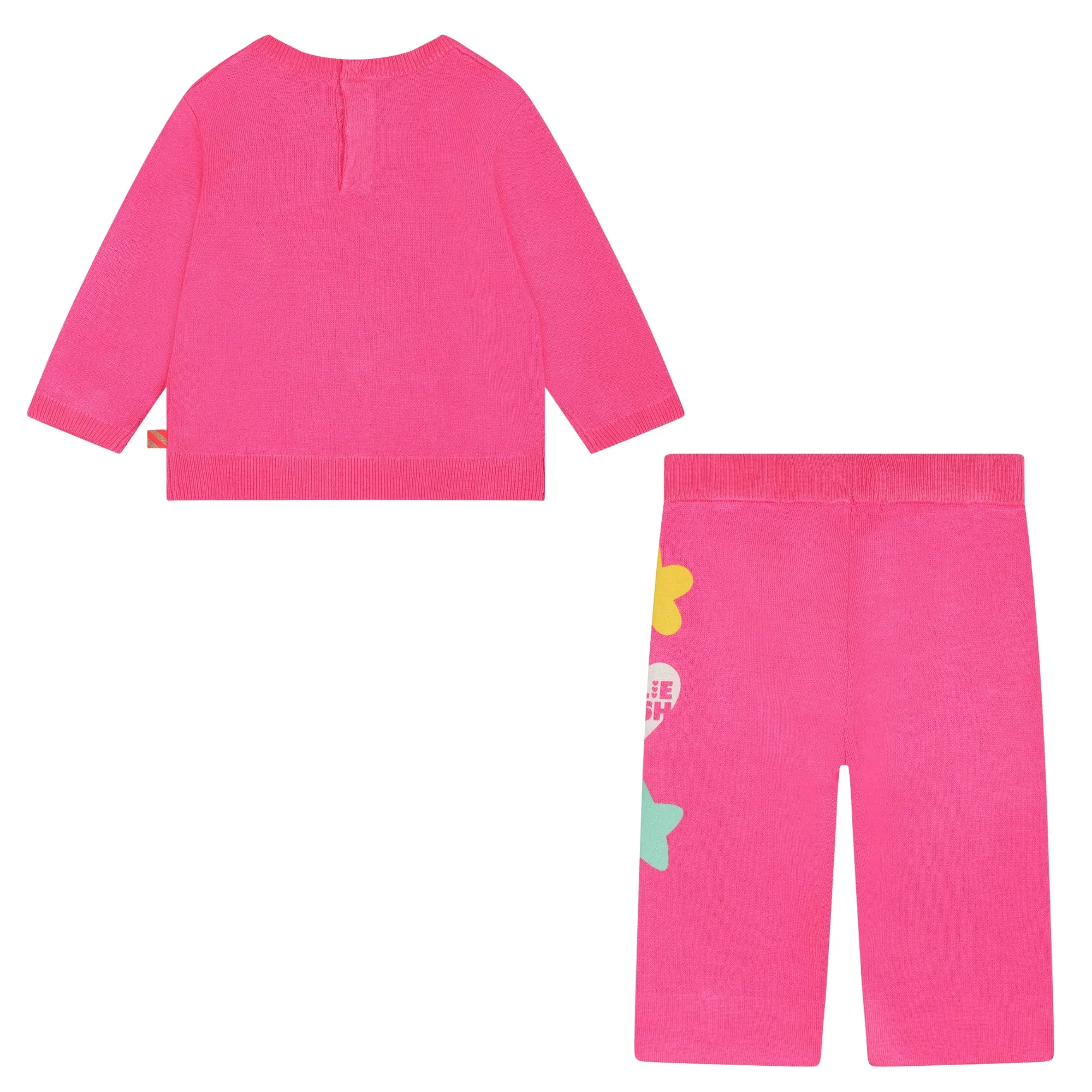 Billieblush Baby Girls Knit Pink Ensemble