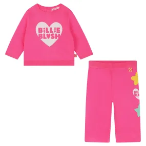 Billieblush Baby Girls Knit Pink Ensemble