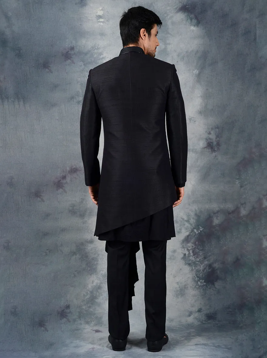 Black Indowestern | Siddhesh Chauhan