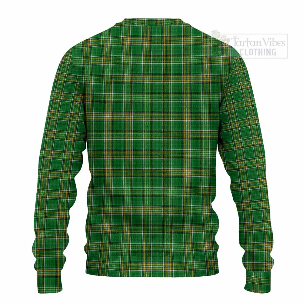 Bray Irish Clan Tartan Knitted Sweater with Coat of Arms