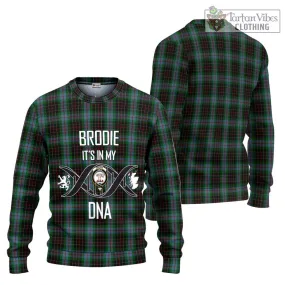 Brodie Hunting Tartan Ugly Sweater with Family Crest DNA In Me Style