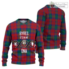 Byres (Byses) Tartan Ugly Sweater with Family Crest DNA In Me Style