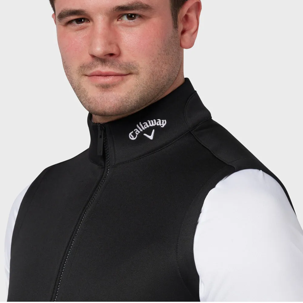 Callaway Chev Textured Gilet - Caviar