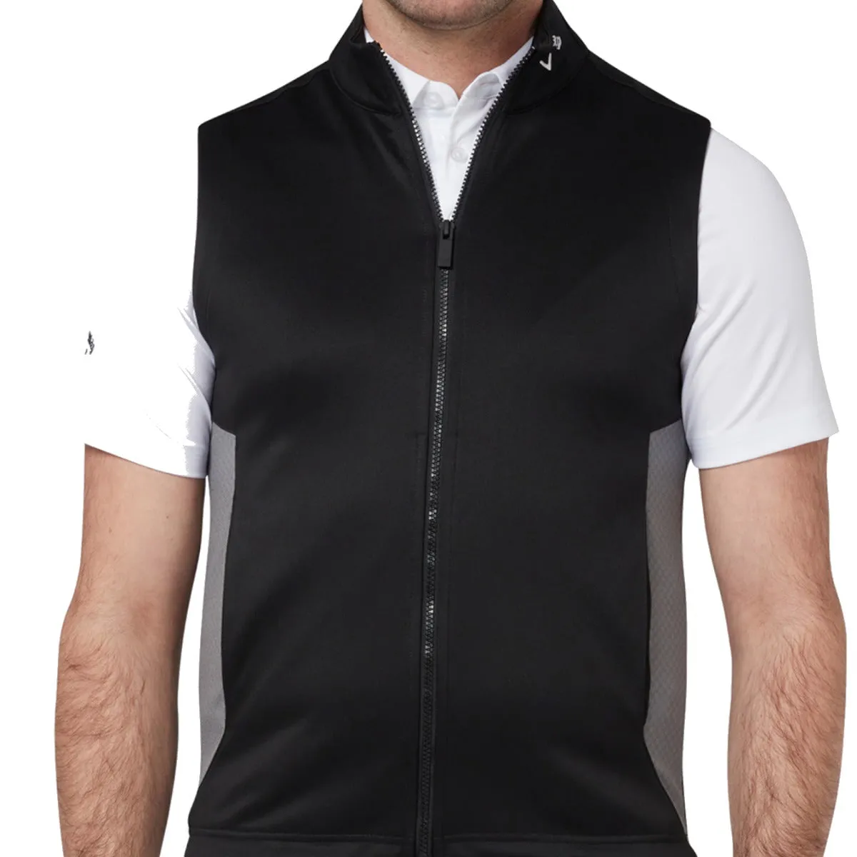 Callaway Chev Textured Gilet - Caviar