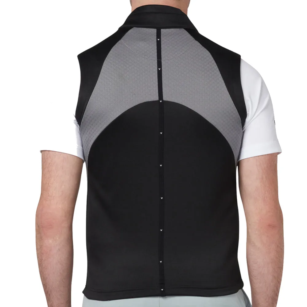 Callaway Chev Textured Gilet - Caviar