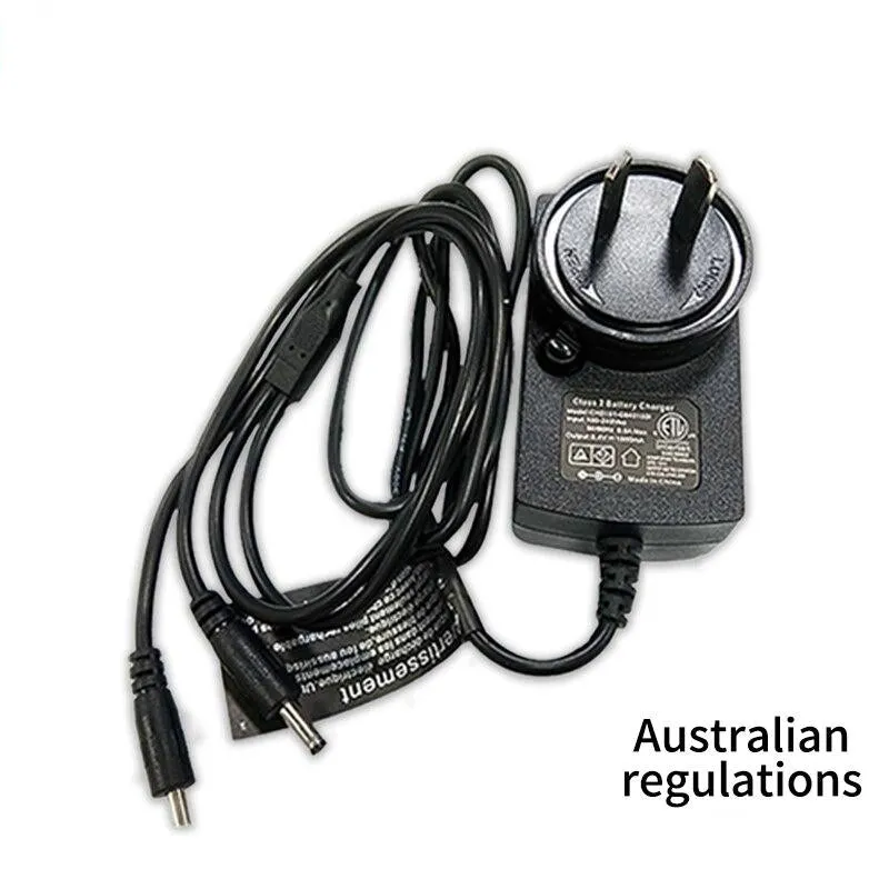 Charger for Heated Gloves Heated Products  8.4V 1.3A 35135 DC Connector Dual Cable Smart Charge 2 Battery  EU,UK,US,AU