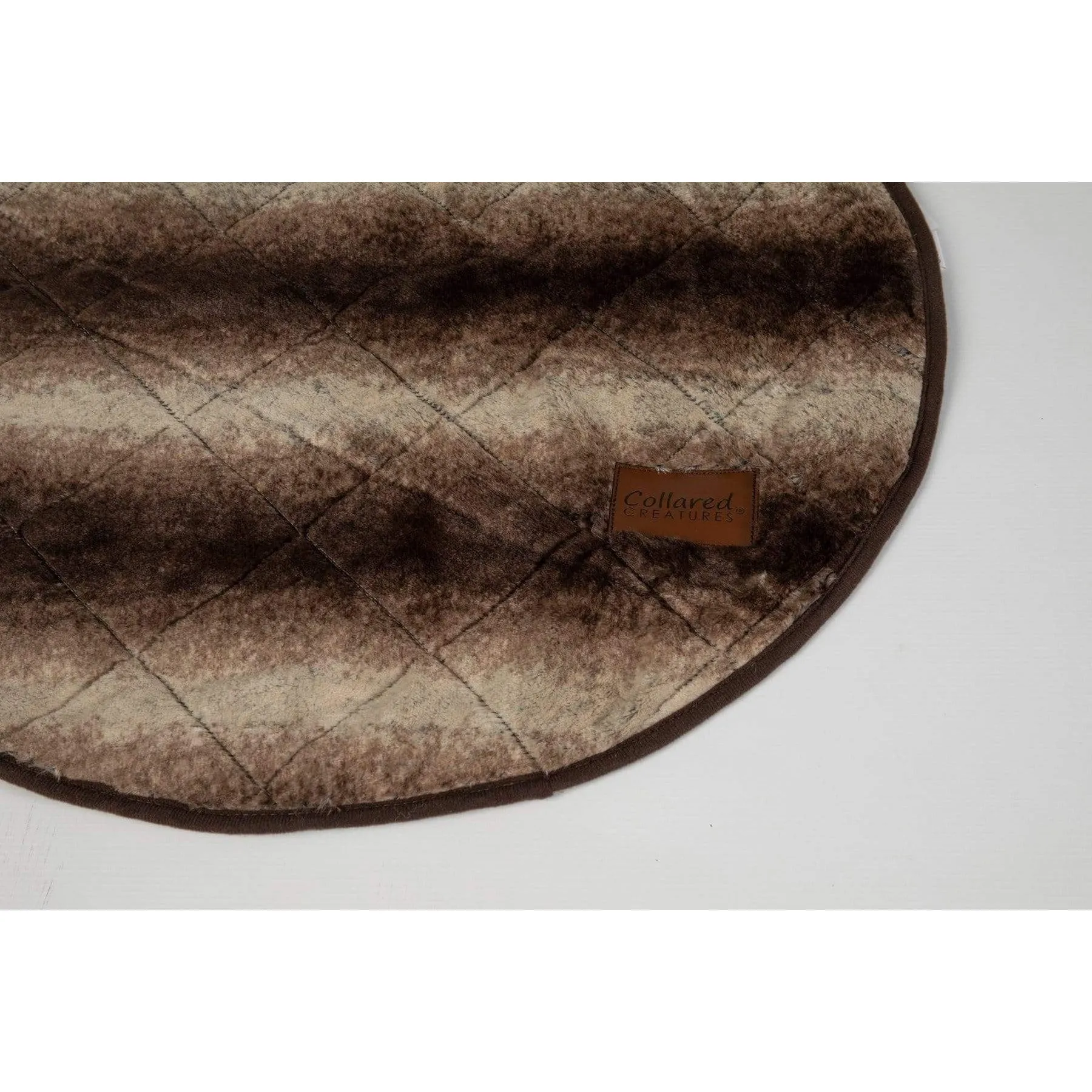 Collared Creatures - Luxury Brown Faux Fur Deluxe Cocoon Dog Blanket